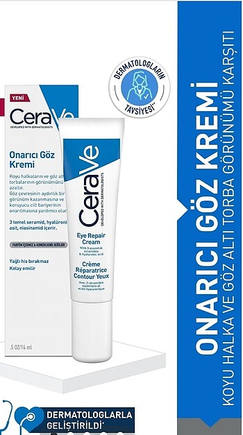 Cerave onarıcı göz kremi