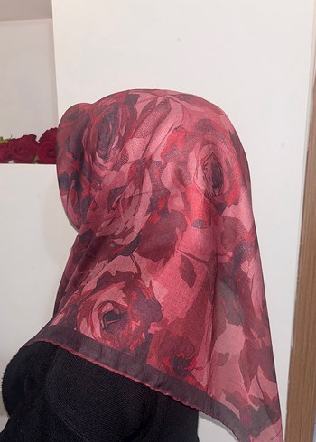 Önü kalıp gibi duran soft eşarp - Görsel 6