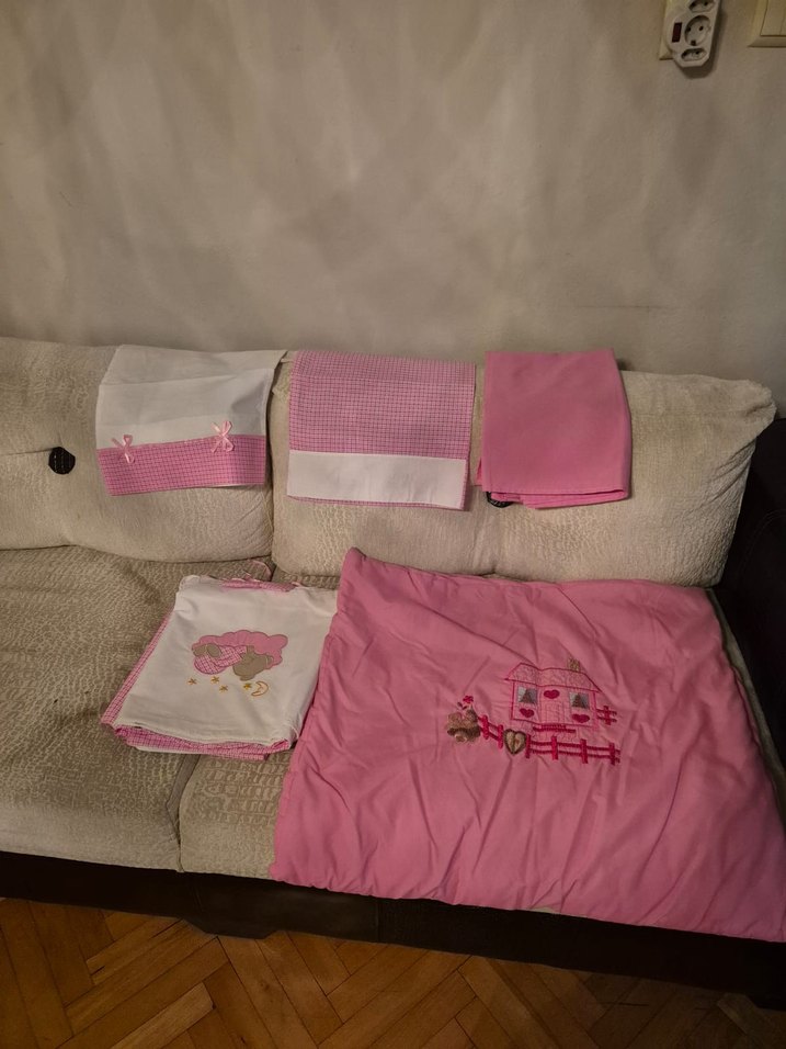 Nakışlı Pembe Çocuk Uyku Seti - Görsel 2