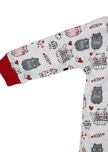  Beden Pamuklu Çocuk Pijama Takımı 0-6, 6-12, 12-18, 18-24 Ay mevcut
