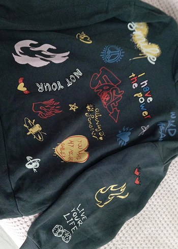 Baskılı Kadın Sweatshirt