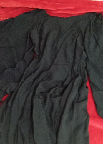 V yaka kadın elbise - Görsel 4