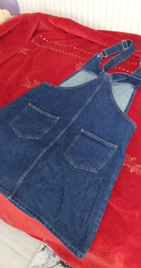 Kızlar için Mavi Kot Slopet - Görsel 3