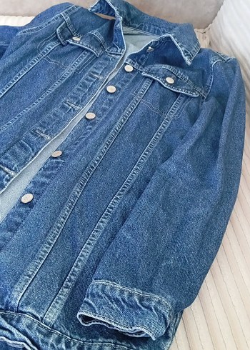 Guess Düğmeli Mavi Kadın Denim Ceket