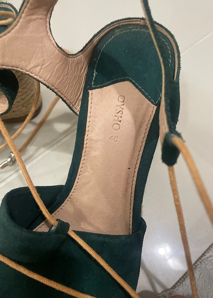 Dolgu topuk oysho ayakkabı - Görsel 3