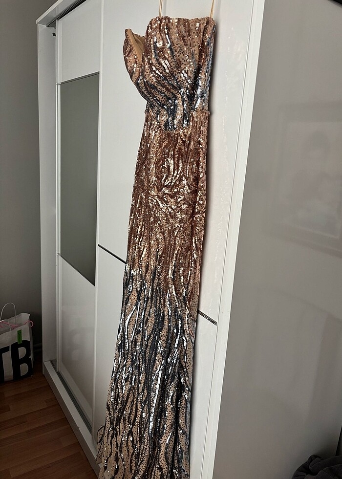 Pul payet elbise - Görsel 3