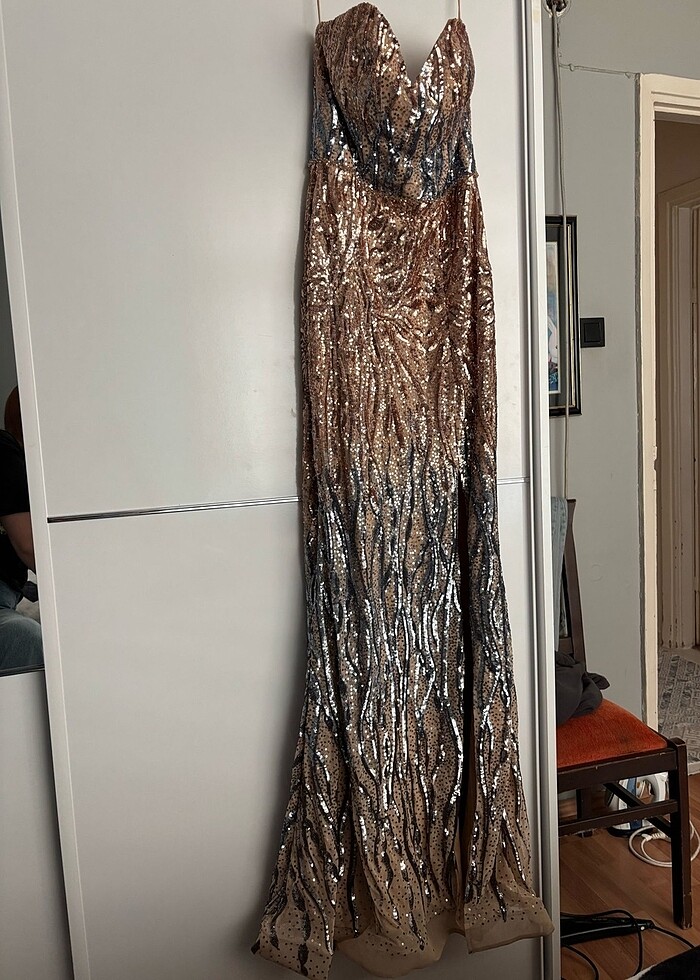 Pul payet elbise - Görsel 5