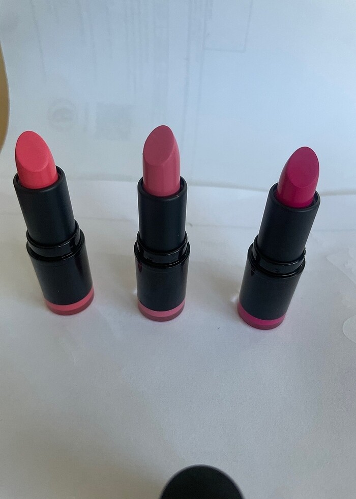 Pembe tonlarında 3 adet ruj - Görsel 3