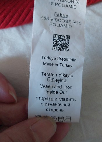 m Beden kırmızı Renk Kadın Kırmızı Uzun Kollu Triko Bluz