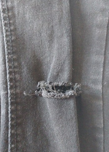 s Beden siyah Renk Zara Düğmeli Siyah Kadın Kot Pantolon
