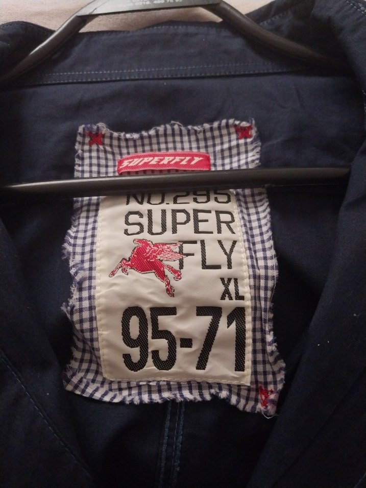 Erkek Lacivert Denim Gömlek Uzun Kollu - Görsel 5