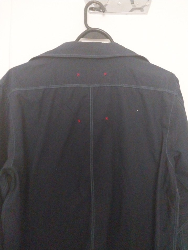 Erkek Lacivert Denim Gömlek Uzun Kollu - Görsel 4