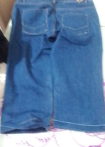 m Beden mavi Renk Kadın Mavi Kemerli Mini Denim Şort