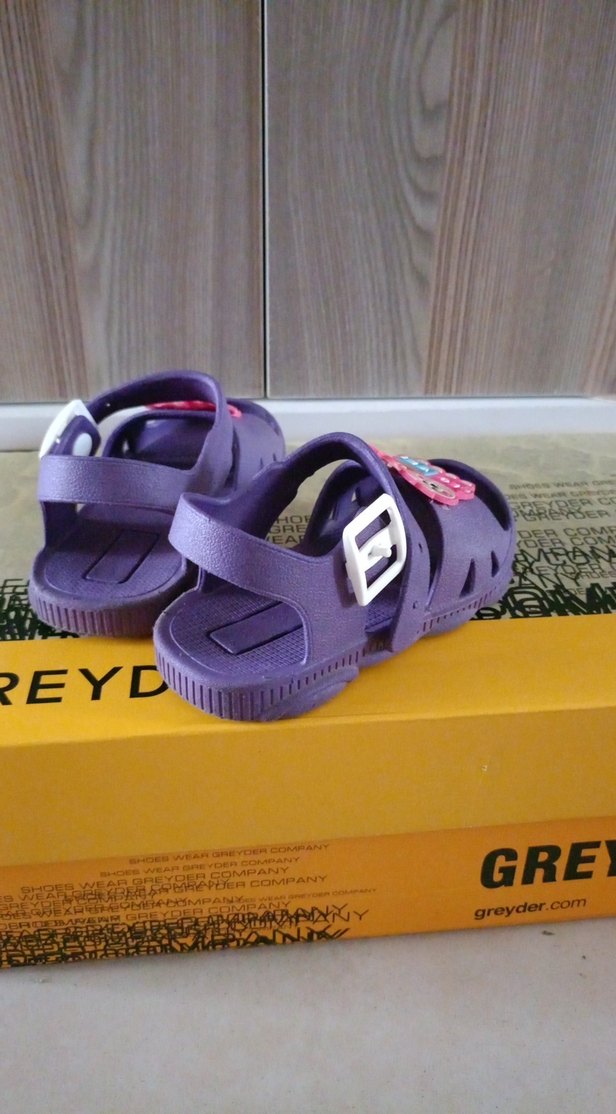 Mor Renkli Kız Çocuk Kaydırmaz Terlik - Görsel 2