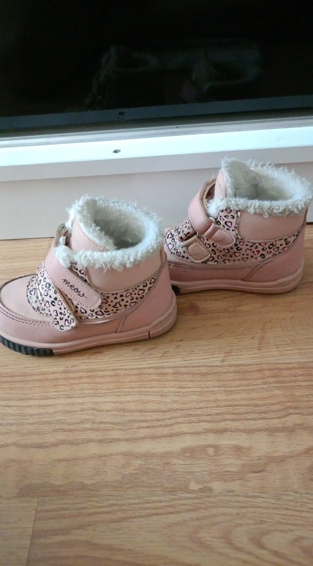 Pembe Leopar Desenli Kürklü Kız Botu - Görsel 3