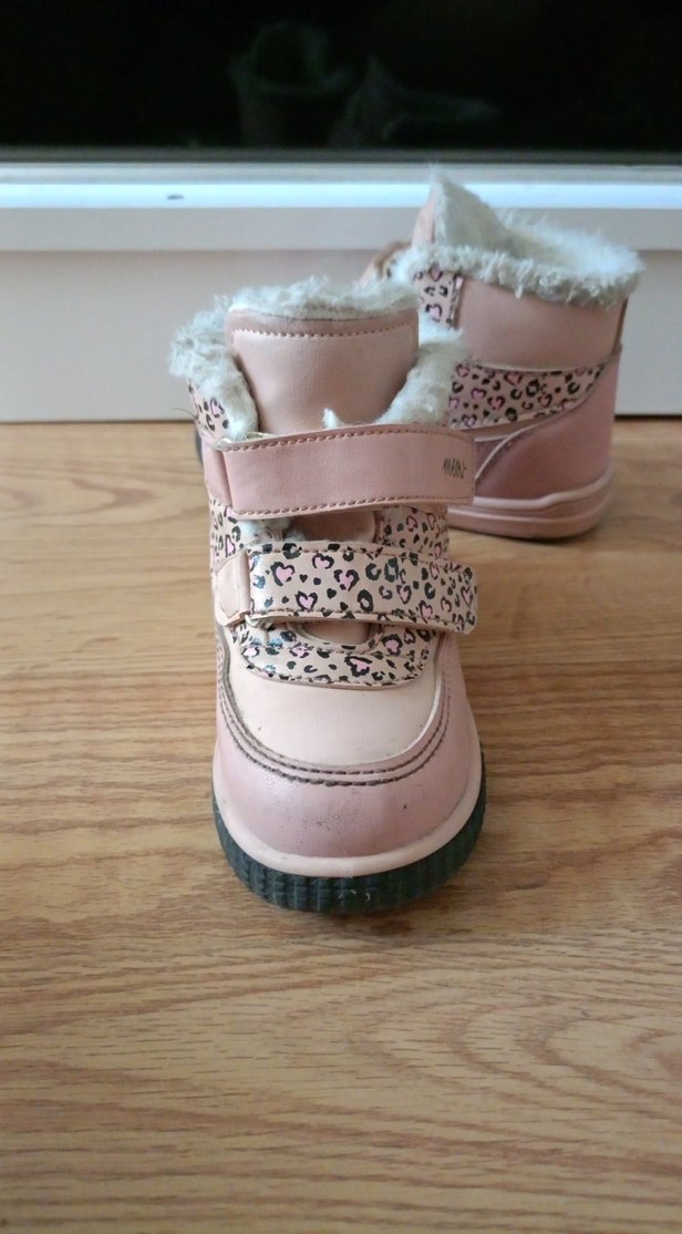 Pembe Leopar Desenli Kürklü Kız Botu - Görsel 4