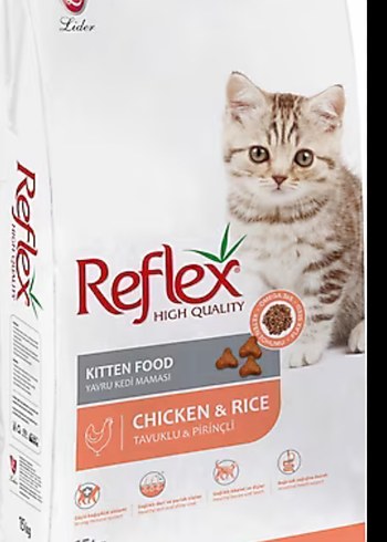 Reflex yavru kedi maması tavuklu ve prinçli 15 kg