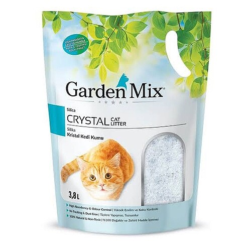 Garden mix silika kedi kumu