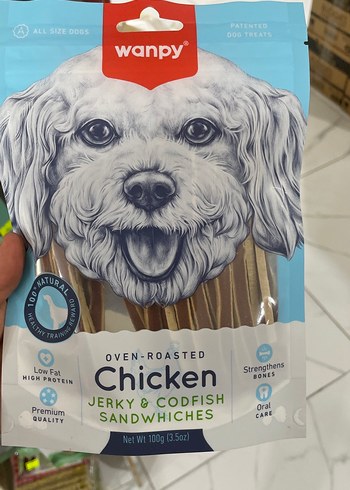 Wanpy Fırınlanmış Tavuklu Köpek Ödülü 100g