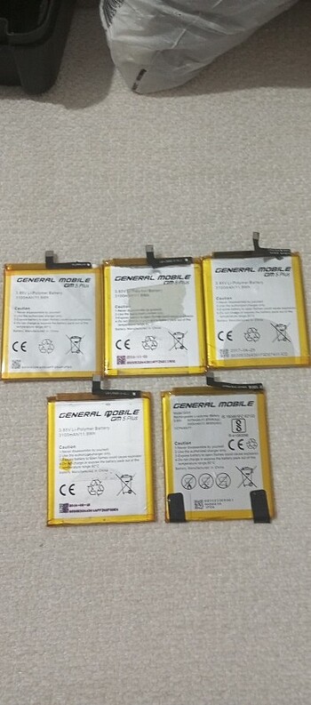 General Mobile 5 plus batarya son 5 adet adet fiyatı 350 TL 
