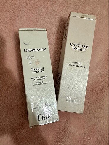 Dior snow arındırıcı aydınlatıcı köpük ve losyon