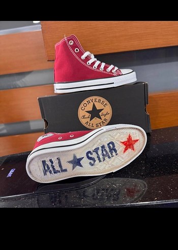 36 Beden bordo Renk Converse allstar spor ayakkabı