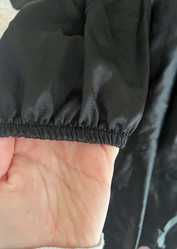 Siyah Parlak Uzun Kadın Abiye Elbise - Görsel 6