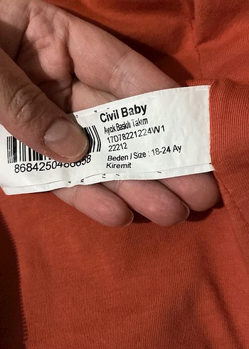 Civil Baby Ayıcık Nakışlı Kapüşonlu Yelek - 18-24 Ay - Görsel 3