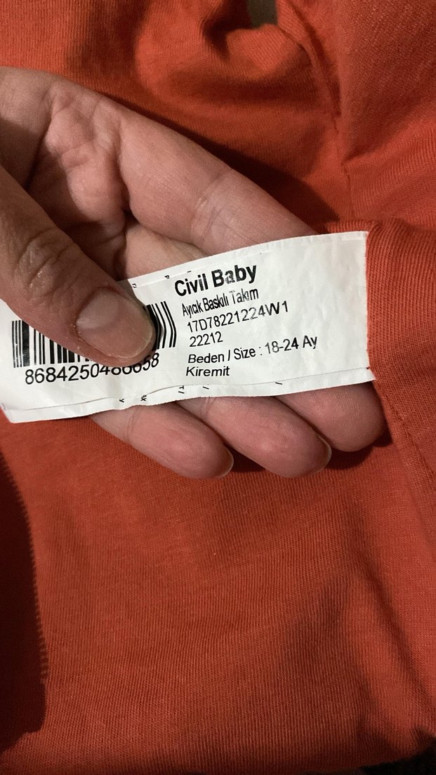 Civil Baby Ayıcık Nakışlı Kapüşonlu Yelek - 18-24 Ay - Görsel 3