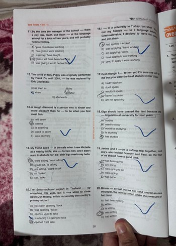 YDS-YÖKDİL-YKSDİL Grammar Overdose Soru Bankası - Görsel 6