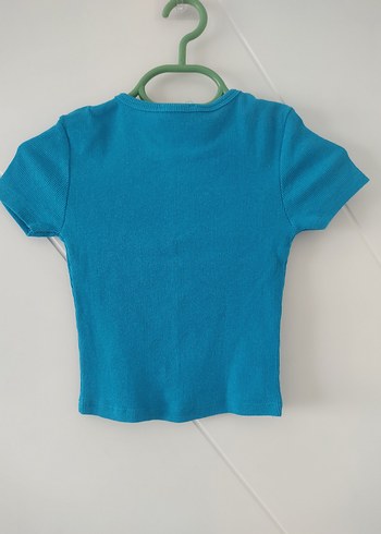 TENA Mavi Crop Tişör Standart Beden - Görsel 2