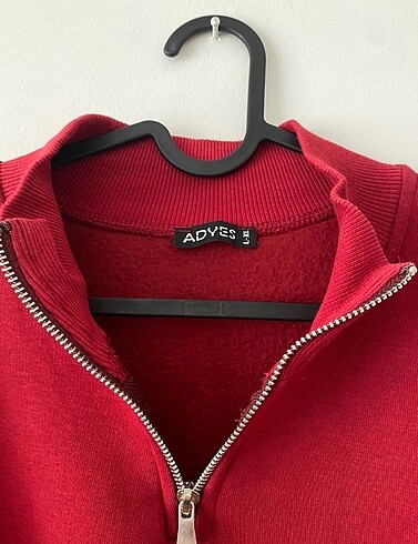 Kırmızı polarlı sweatshirt - Görsel 2