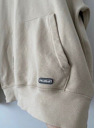 Bej rengi Pull & Bear erkek sweatshirt - Görsel 2