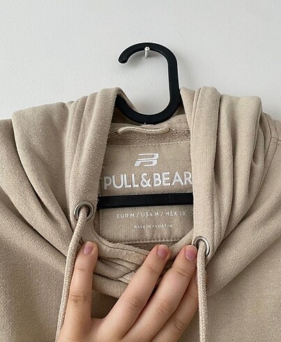 Bej rengi Pull & Bear erkek sweatshirt - Görsel 5