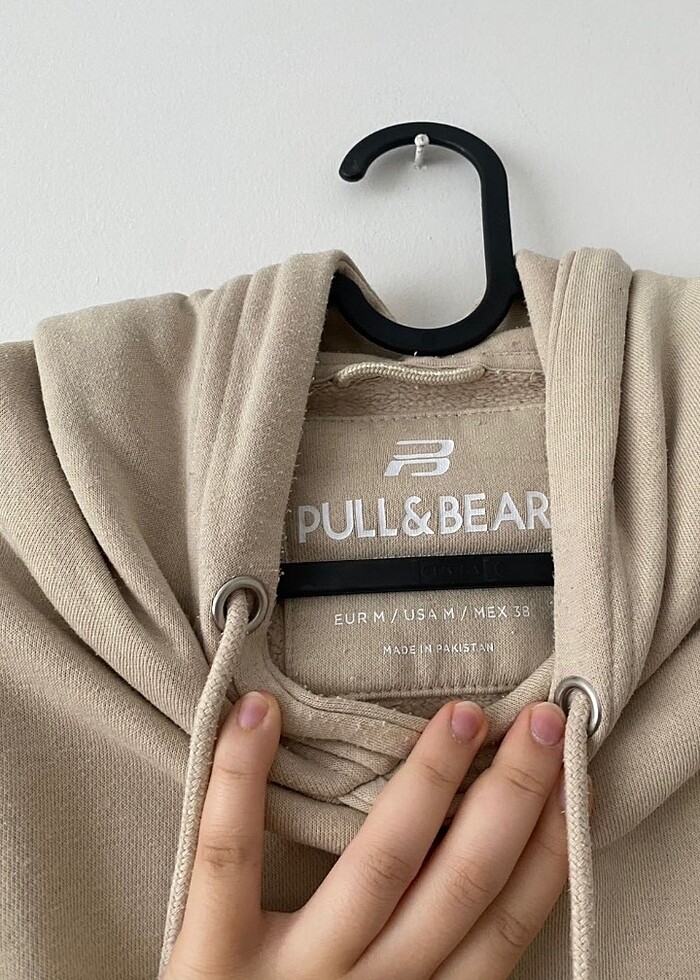 Bej rengi Pull & Bear erkek sweatshirt - Görsel 5
