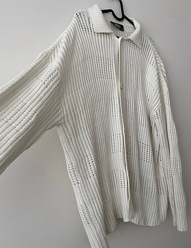 Erkek beyaz hırka - Görsel 2