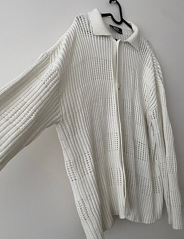 Erkek beyaz hırka - Görsel 3