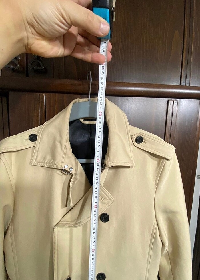 Erkek Zara Trenchkot - Görsel 4