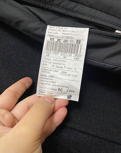 CCS Sarar erkek çift siyah mont - Görsel 6