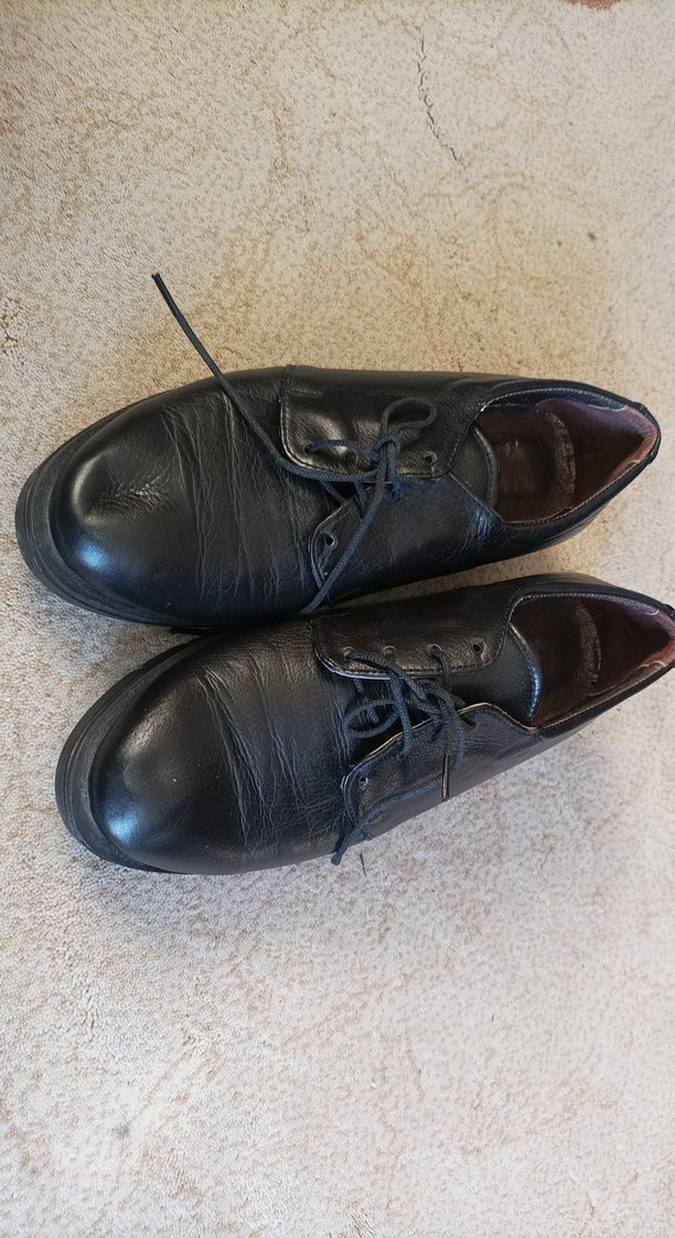 Alman Kadın Siyah Deri Ayakkabı - Görsel 4