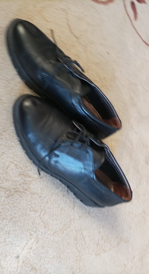 Alman Kadın Siyah Deri Ayakkabı - Görsel 5