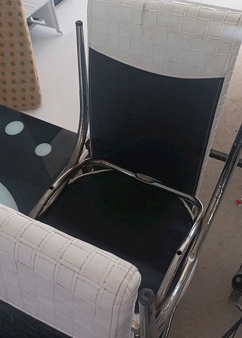 Gri Beyaz Yüksek Sandalye Masa - Görsel 6