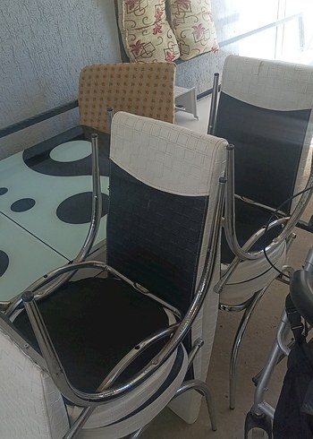 Gri Beyaz Yüksek Sandalye Masa - Görsel 3