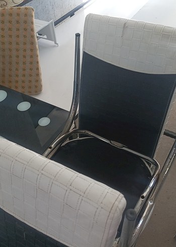 Gri Beyaz Yüksek Sandalye Masa - Görsel 7