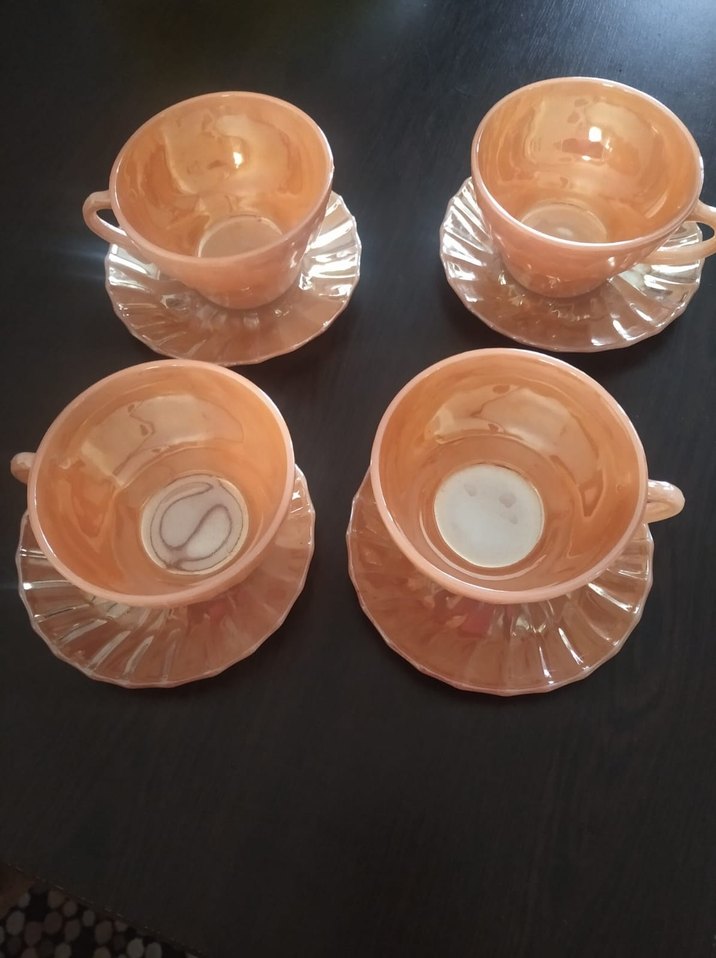 Bej Renkli Parlak 4'lü Amerikan Anchor Hulking Fincan Takım - Görsel 2