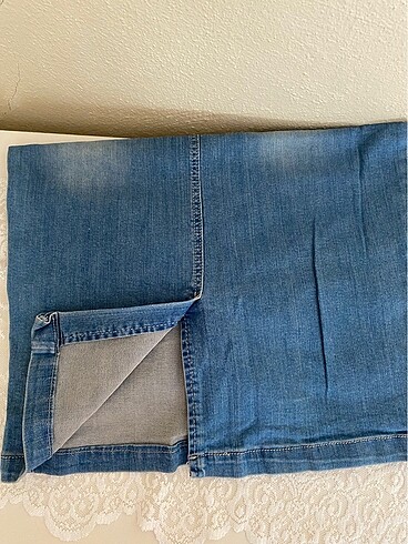 40 Beden mavi Renk Jeans etek