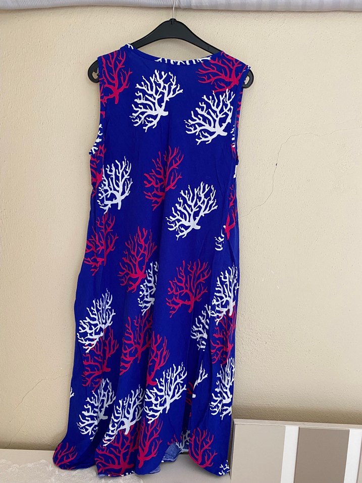 Yazlık kolsuz otantik elbise - Görsel 2