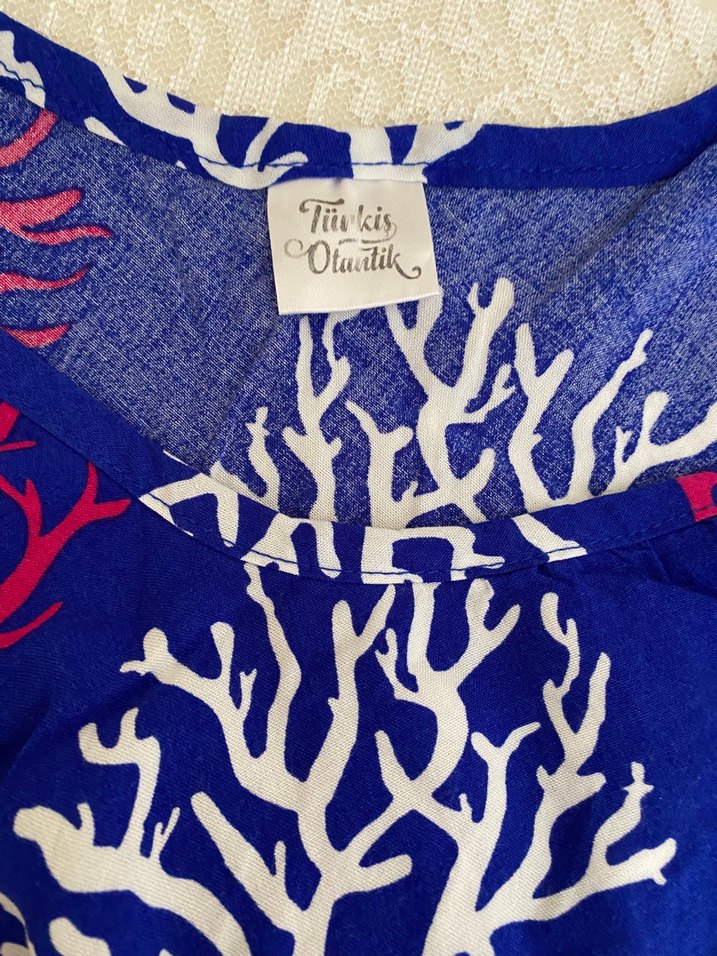 Yazlık kolsuz otantik elbise - Görsel 3