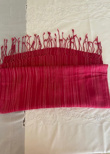 Bordo Bohem Kadın Şal - Görsel 2