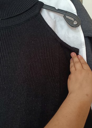 44 Beden Siyah kışlık elbise